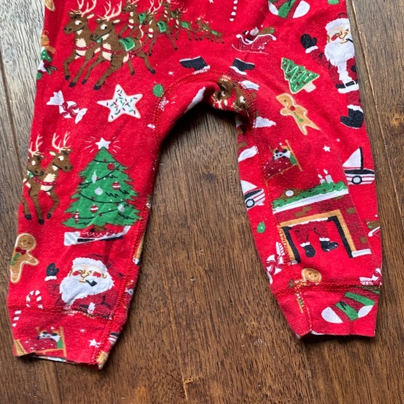 Christmas Red Kids Pajama Set with Holiday Print - Picture 9 of 10